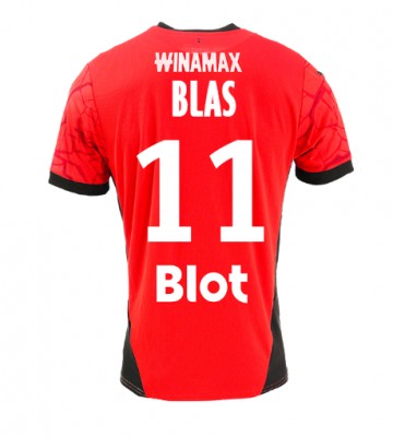 Stade Rennais Ludovic Blas #11 Hjemmebanetrøje 2024-25 Kort ærmer